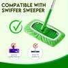 Reusable Mop Replacement Pad Set (4pcs Green), Washable & Durable, High Absorbency for Dry/Wet Cleaning, All - Season Mop Accessories