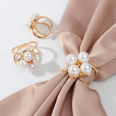 Simple Crystal Brooches Shawl Ring Clip Scarves Fastener Silk Scarf Buckle Brooch Wedding Jewelry Accessories