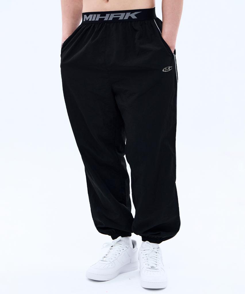 Mihag Signature Band Nylon Jogger Pants (Black)