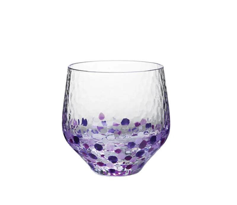 Colored Starry Sky Cup Japanese Style Handmade Hammer Crystal Glass Female Water Teacup Wine Gift Whisky Tumbler For Women 240ml Ordinary Packaging