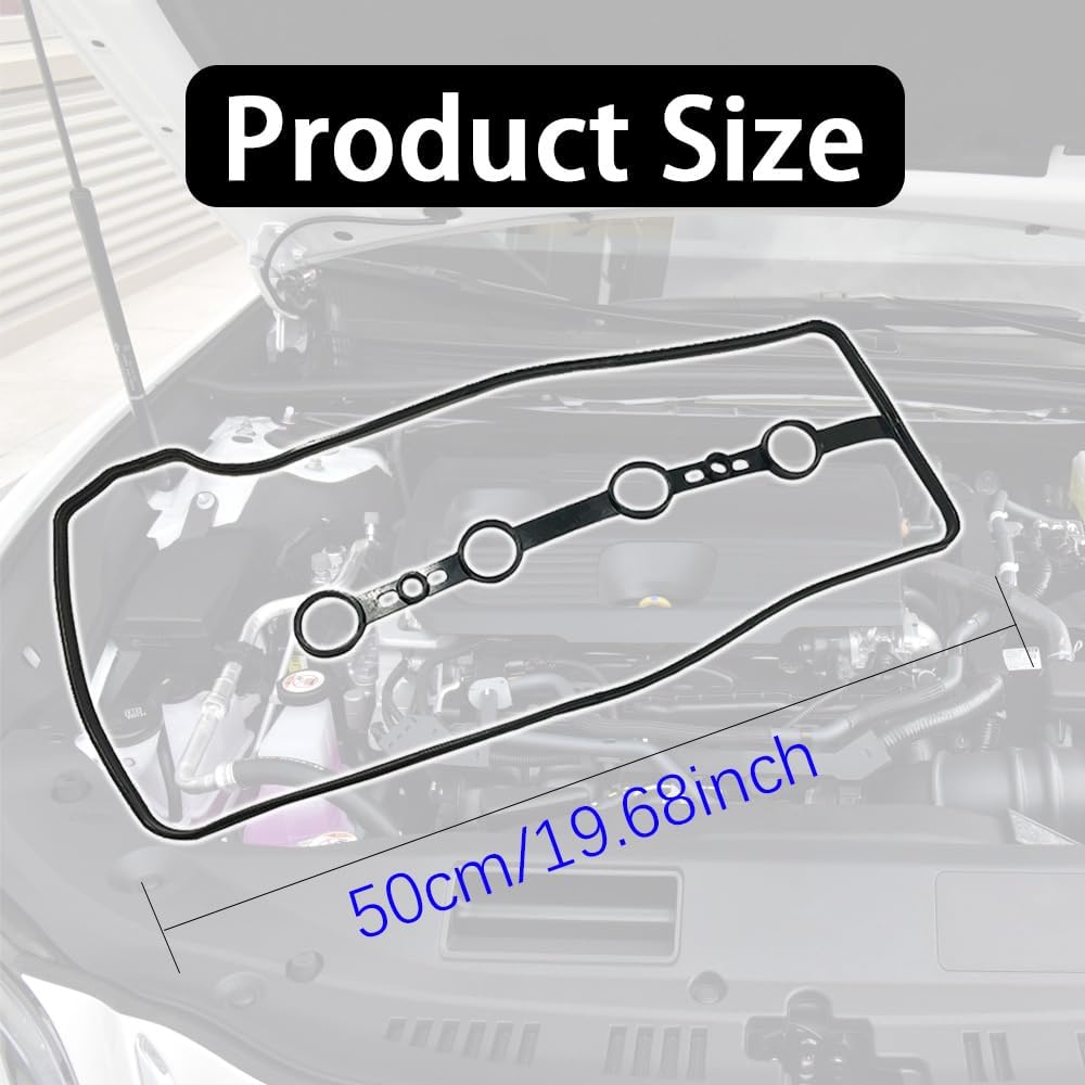 Valve Cover Gasket Set, Seal Gasket Compatible with Pontiac Vibe Scion TC XB Toyota Camry Corolla Highlander Matrix Rav4, Replace VS50530R,