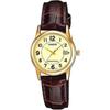 Casio LTP-V002GL-9BUDF Women's Wristwatch Gold Tone Stainless Steel Band Water Resistant