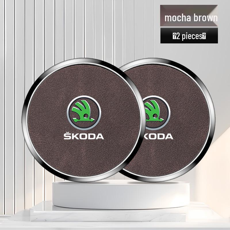 Skoda Kodiaq Cup Holder Coaster for 2017-2024 Models, Alloy