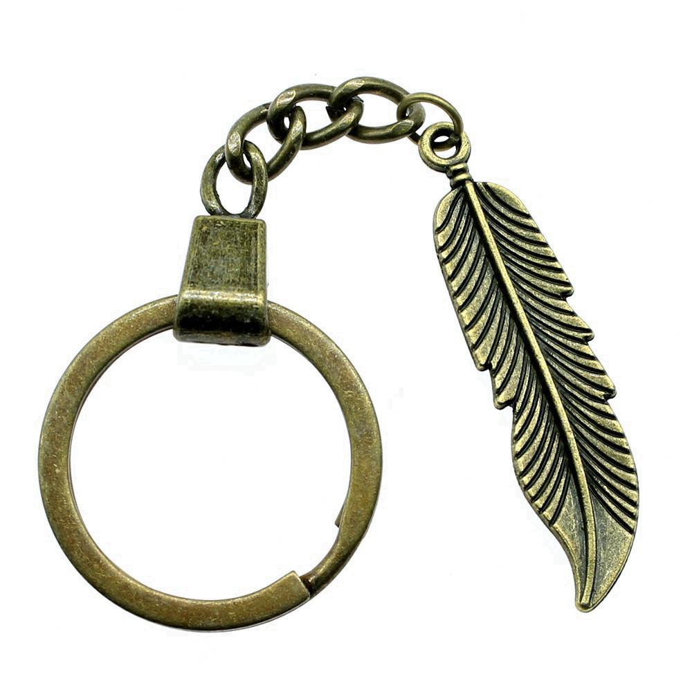 Filigree Angel Pendant Keychain Religious Spiritual Key Holder 30mm Ring