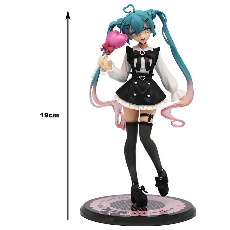 Hatsune Miku Anime Peripheral Lollipop Hatsune Figure Model Gift Doll Gift Ornament Case MIKU Desktop Car Ornament Anime Version