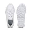 PUMA Black Top Rider Leather Gray Size cm Men's Sneakers, 393823, White/Glacial (01), 22.0