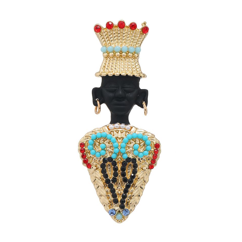 Creative Women Men Vintage Sheik Pearl Taseel Brooches Pins Unisex Classic Baroque Resin Stone Enamel Badges Accessories