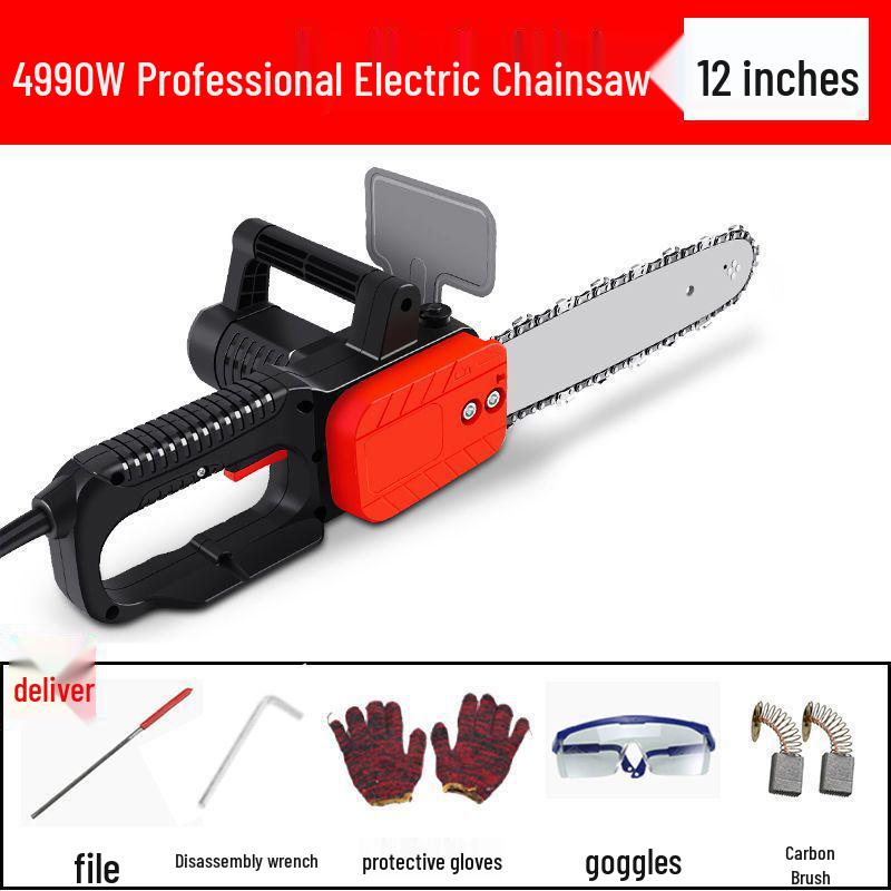 Compact Electric Chainsaw: Handheld Logging and Tree Cutting Tool