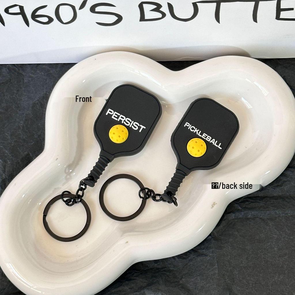 Miu Series Dumbbell Plate Keychain: Trendy Fitness Accessory & Sports Jewelry Gift