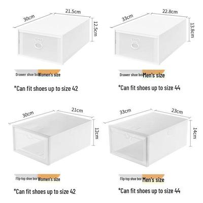 Transparent Thickened Drawer-Style Shoe Storage Box