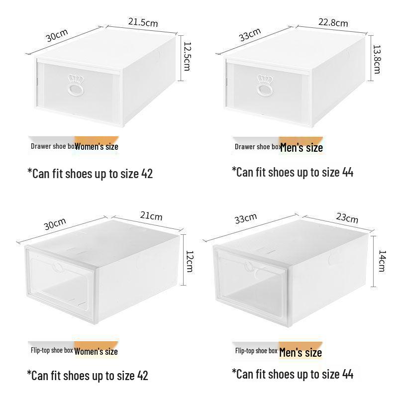 Transparente Verdickte Schubladen-Schuhaufbewahrungsbox