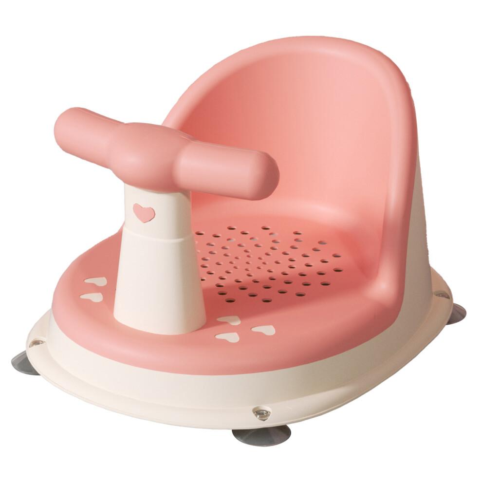 Baby-Badewannensitz Sakura Pink, Verstellbar, Ergonomisch, Rutschfest Mit Starken Saugnäpfen