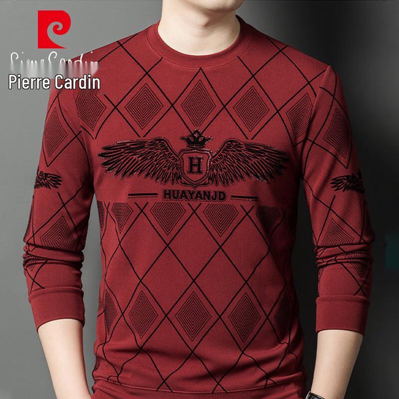 Pierre Cardin Men's Round Neck Fleece-Lined Thermal Tee