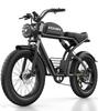 KICKWEY K7 Bicicletta Elettrica per Adulti 1500W Batteria 48V23Ah Ruote Grasse da 20 Pollici Bicicletta Elettrica da Uomo per Tutti i Terreni