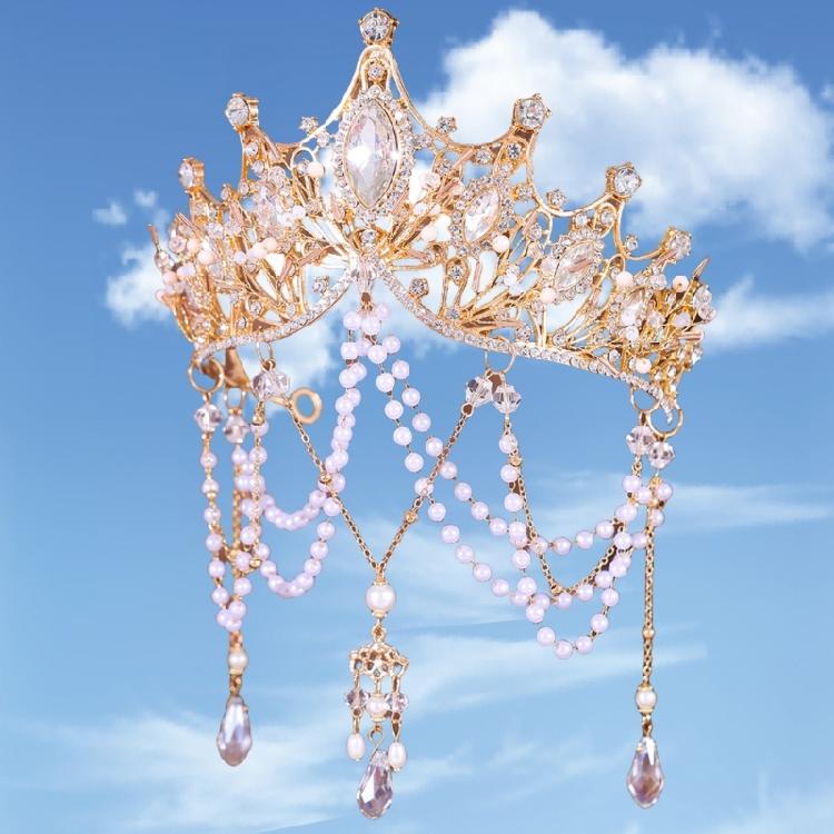 Pearls Hair Accessory for Women and Girls Elegant Fringed Design Comfortable Wear Headpiece for Family Gatherings