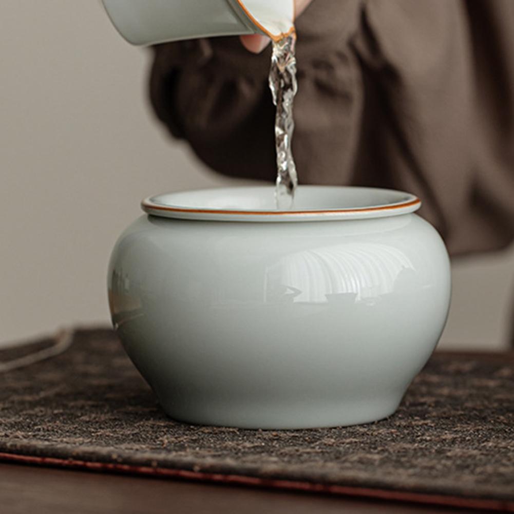 

Ceramic Waste Water Bowl Tea Ceremony Accessories Cup For Home Kitchen A