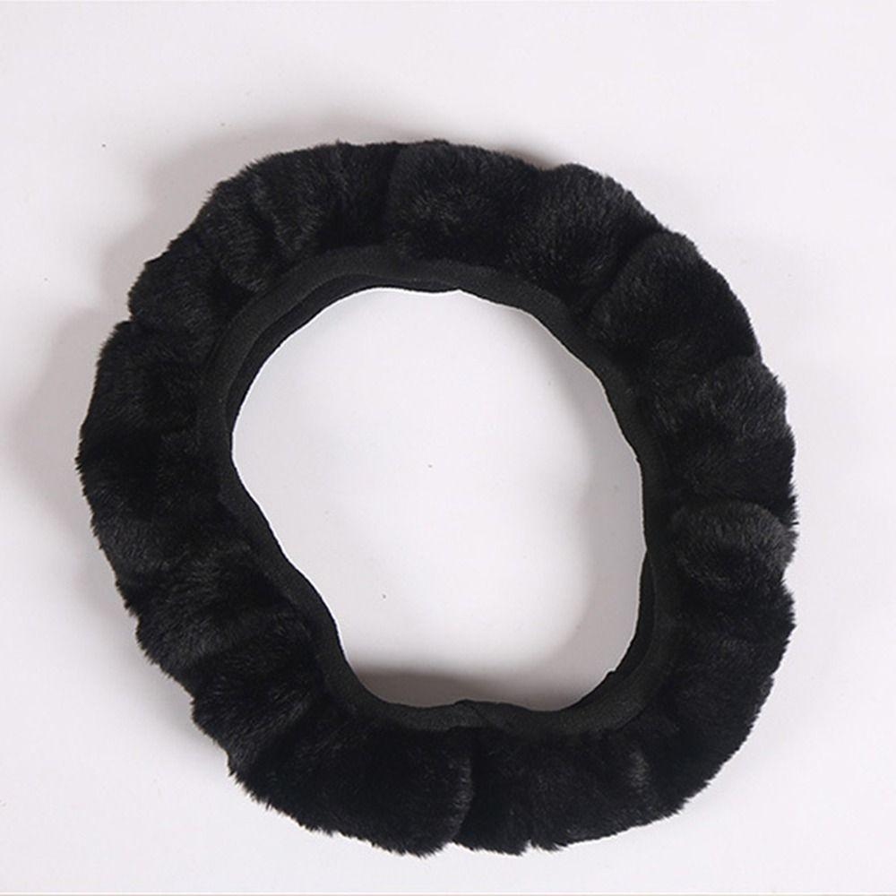 Breathable Steering Wheel Cover Warm&Cozy Winter Teering Wheel Cover  Auto Decoration