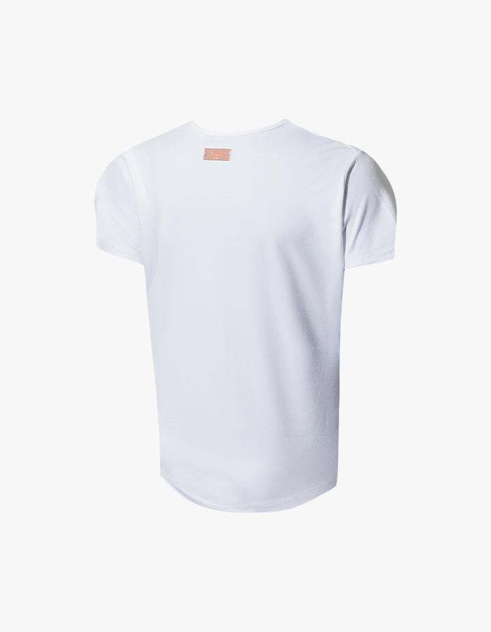 Reve Eld Plate Spandex V-Neck White 2