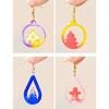4Pcs Flexible Silicone Mold Christmas Earrings Mould Personalized Ear Pendant Mold for Craft Lovers Jewelry Supplies