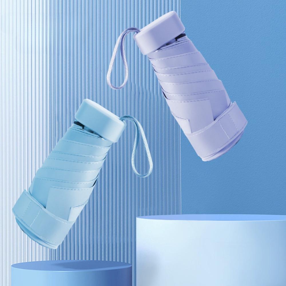 Portable Neutral Umbrella with Box UV Resistant High-density Umbrella Low Transparency Umbrella Rain and Sunny Dual-use Umbrella