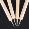 4pcs DIY Pottery Ball Stylus Polymer Clay Sculpting Embossing Modeling Craft Tools