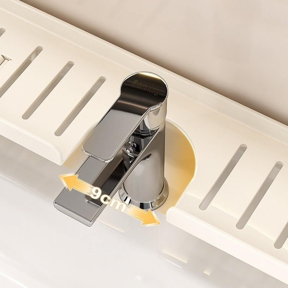 Rustproof Faucet Sink Shelf Large Capacity Sink Drying Rack Bathroom Storage Rack Bathroom