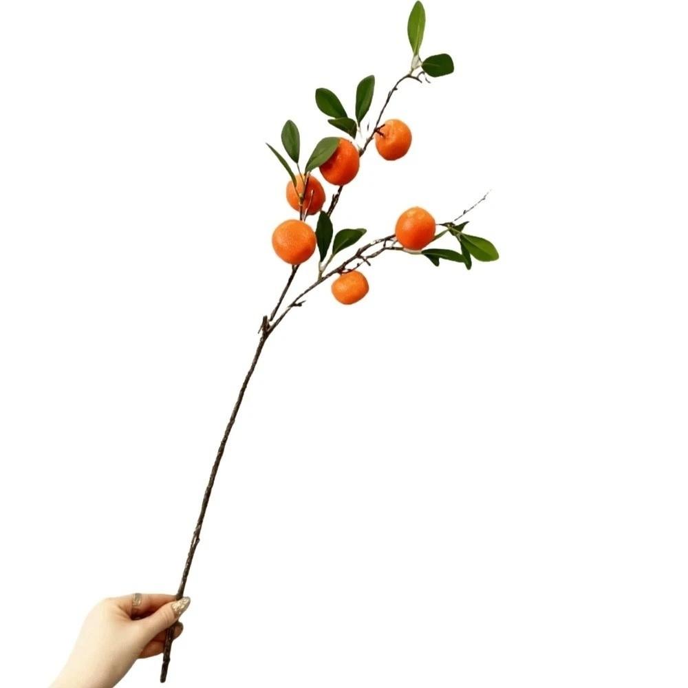 Роскошный Искусственный Апельсин Имитация Фруктового Дерева Домашний Сад 6 Oranges 1PC 80cm