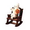 Halloweenská čarodějnice figurka pryskyřice miniatura socha ponurého žence čarodějnice duch v houpacím křesle gotická dekorace na stůl polici