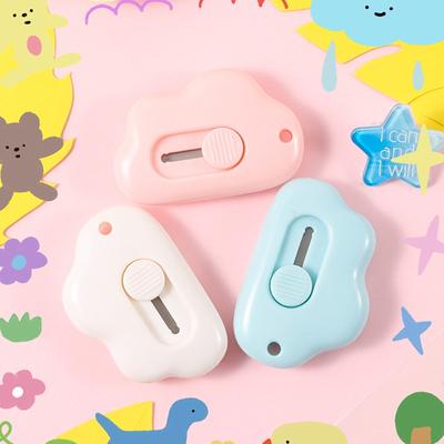 Mini-Taschenmesser „Cloud Art“, Kartonmesser, Papierschneider, Bastel- und Verpackungsmesser, nachfüllbare Klinge, Universalmesser, Papierschneider, Schreibwaren