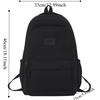Simple Large Capacity Backpack Solid Color College Backpack Durable Laptop School Bag  Outdoor