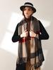 Luxury Design Plaid Cashmere Scarf For Women Winter Warm Shawl Wrap Pashmina Bufanda Thick Blanket Poncho Echarpe Bandana