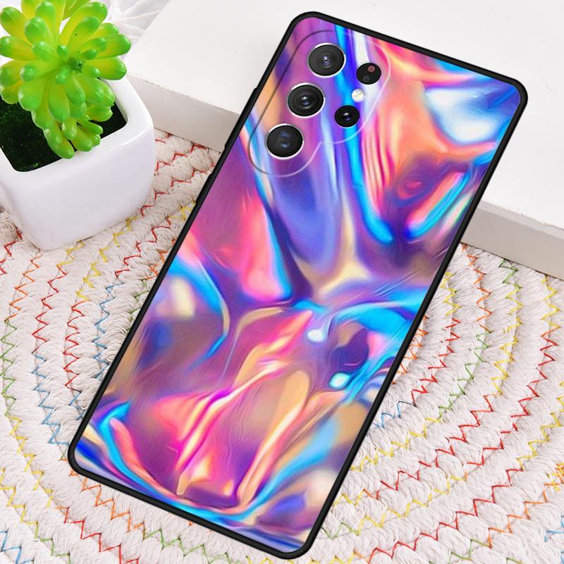 Holographic Dope Trippy Print Silicone Phone Case For Samsung Galaxy Note 10 Pro S26 S25 S24 S23 S22 S21 Plus Ultra Capa Cover
