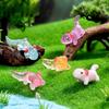 10/20/50Pcs New Luminous Axolotl Miniatures Ambystoma Mexicanum Luminous Axolotl Figurines Fish Tank Moss Microlandscape Decor