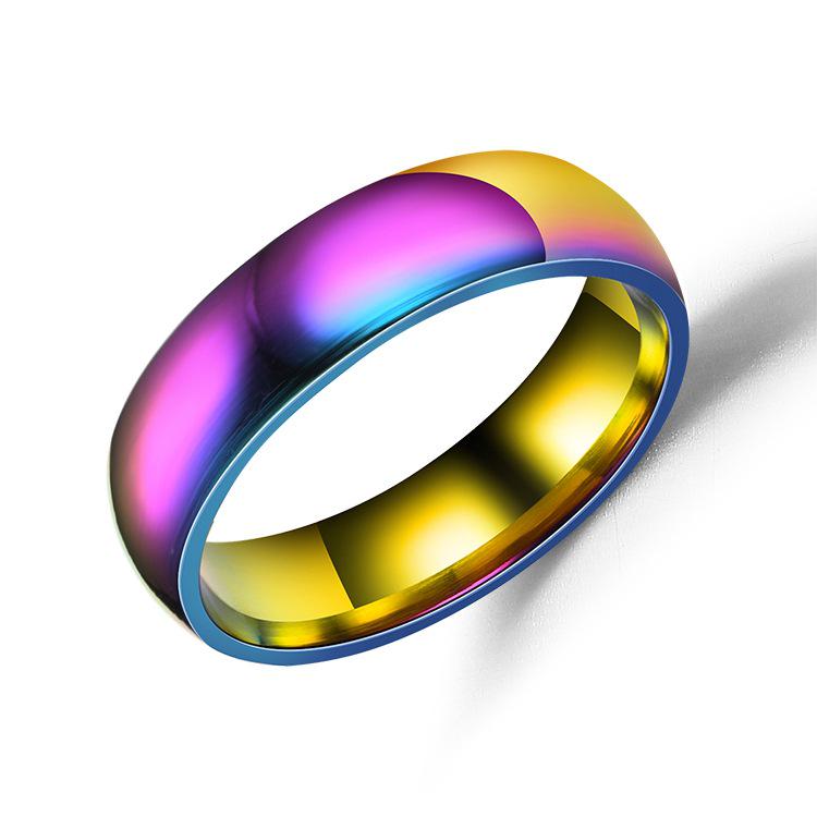Stylish Simple Stainless Steel Ring: Popular Smooth Design for Couples - Trendy European & American Jewelry