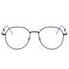 Polygon Anti Blue Light Glasses Unisex Hip Hop Plain Metal Frame Eyeglasses for Men Women Wedding Party