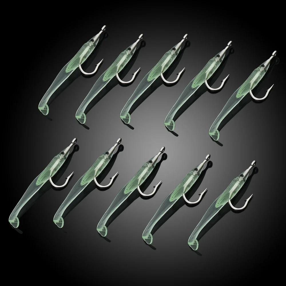Fishing Lure Luminous Hook with Fluorescent Light Small Package Easy to Carry Emitting Bait Fishing Tackle Accessories