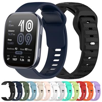 20mm 22mm Silicone Sports Strap For Amazfit BALANCE 2 GTR 4 3 2E GTS 4 Mini 3 2 BIP6 5 Soft Band For Samsung Galaxy Watch Series