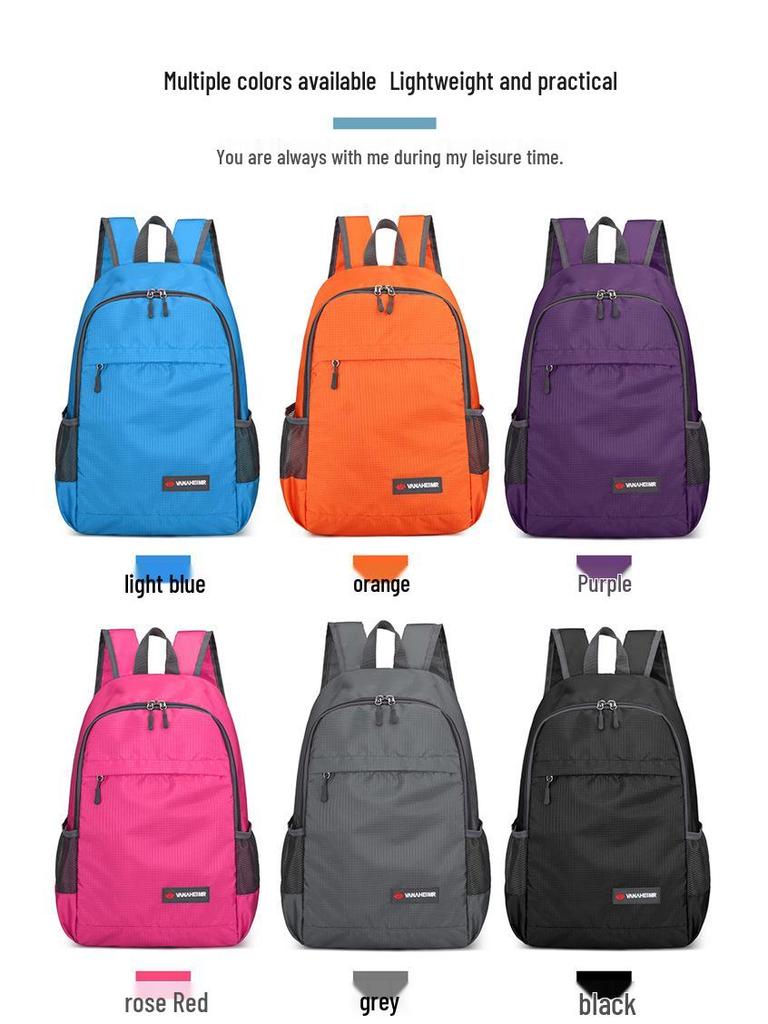 Convertible Foldable Backpack: Unisex, Portable, Trendy, for Outdoor Sports & Travel