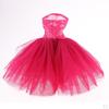 Rose Red Doll Gauze Dress Evening Clothes Wedding for Dolls 1/4