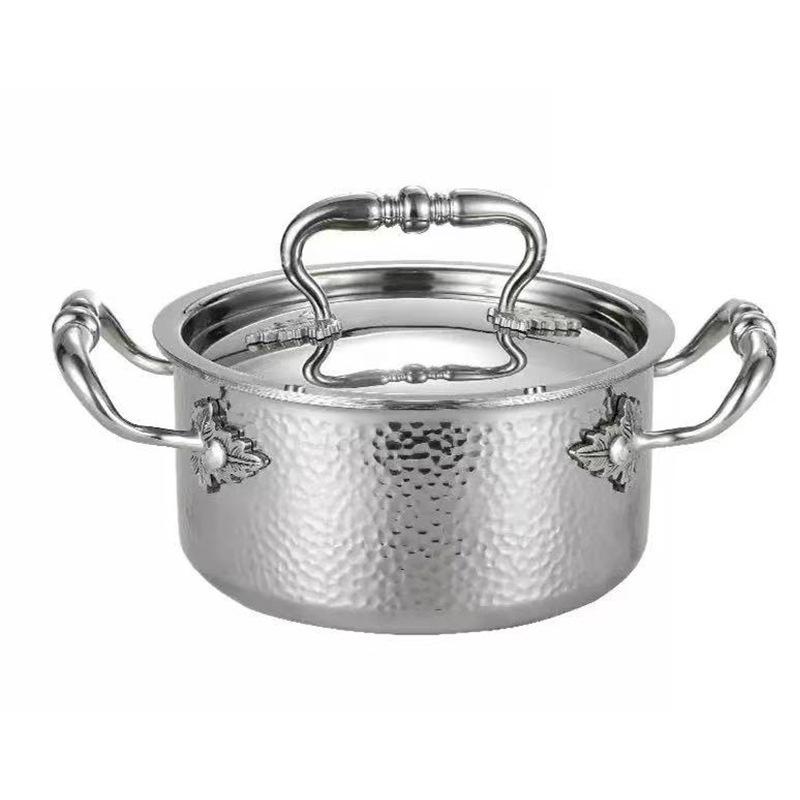 316L Stainless Steel Soup Pot with Handles - Non-Stick for Steaming, Cooking, and Stewing On Induction Cookers