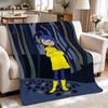 Mysterious Stop Motion Fantasy World Coraline Flannel Printed Blanket Thick Soft Fleece Blanket For Camping Travel Home Decor Holiday Gift