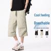 M-8XL Herren Eisseide Schnelltrocknende Shorts: Leichte, atmungsaktive, kühlende Sommer- Cargohosen für 2026.