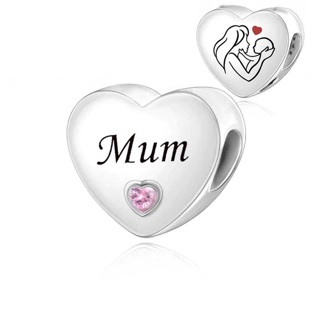 Bracciale Con Ciondolo Cuore In Argento Per Nonna E Nipote – Regalo Di Compleanno In Acciaio Inossidabile, Ipoallergenico - 5