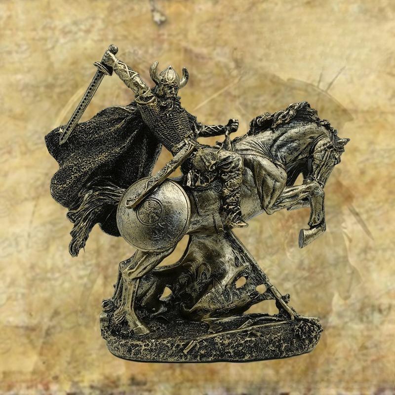 Vintage Medieval Warrior Armor Models, Armored Knights, Indoor Tabletop Decorations, Home Decor Crafts