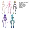 2/5Pcs 3D Printed Skeleton Refrigerator Magnet Halloween Poseable Skeleton Figurine