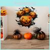 Halloween Wall Art Pvc Vinyl Pumpkin Bat Decal For Home And Commercial Spaces