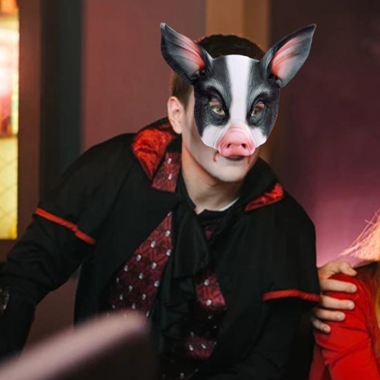 Exquisite Gesichtsmaske Realistische EVA Halloween Schweineform Party Gesichtsmaske für Geschenke