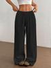 2026 Summer Women's Crinkled Cotton High-Waist Casual Trousers