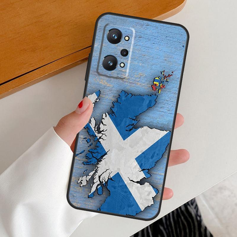 Scotland Scottish Flag For Realme GT7 GT6 15 Pro 10 11 12 13 14 Pro Plus C65 C63 C61 C55 C51 C53 C35 C75 C67 Case