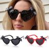 Disco Party Decoration Heart Sun Glasses Bat Wings Decor Halloween Costume Eyewear  for Women